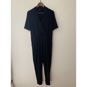Hatch Maternity Size Nurse-To-Errands Jumpsuit in Black O Jersey Nursing Mom